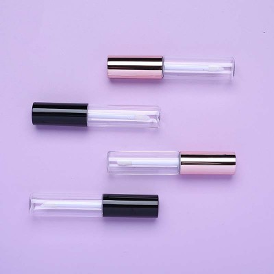 Inventory round shape lip gloss glaze plastic tubes