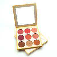 Professional makeup shadow glittering brown eye shadow makeup