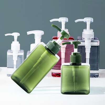 Selectable size wholesales PETG plastic empty liquid bathroom hand wash bottle with pump head